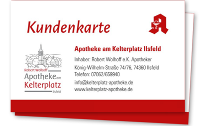 Kundenkarte - Apotheke am Kelterplatz Ilsfeld