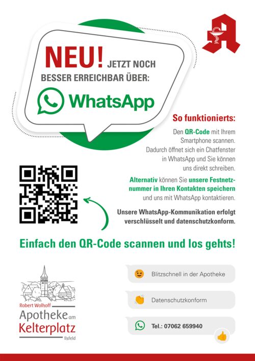 WhatsApp - Apotheke am Kelterplatz Ilsfeld